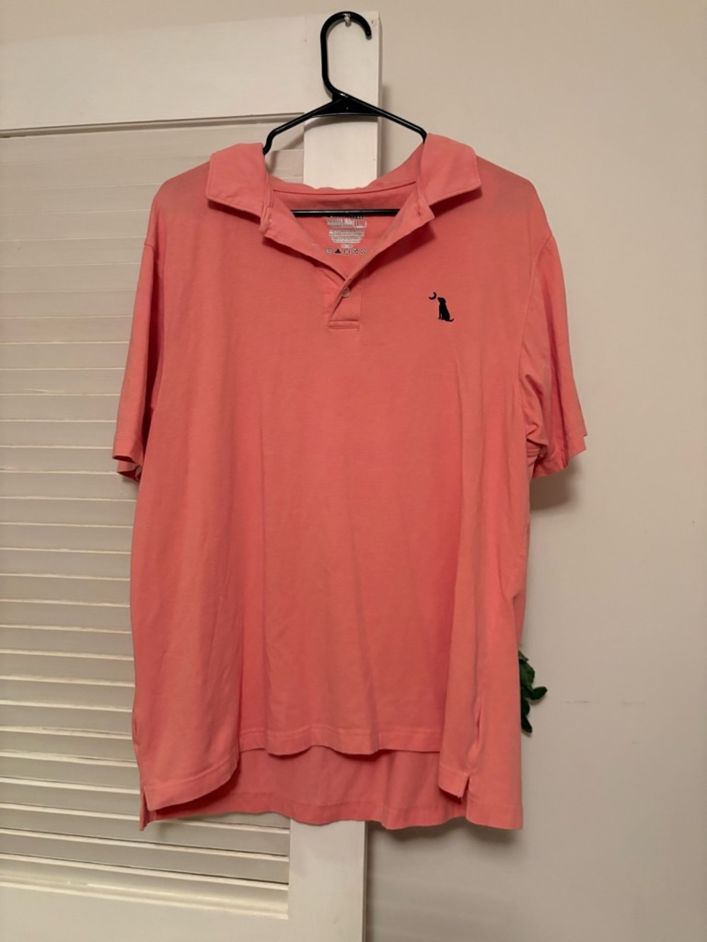 Men's Coral Pink Polo Shirt with Embroidered Logo